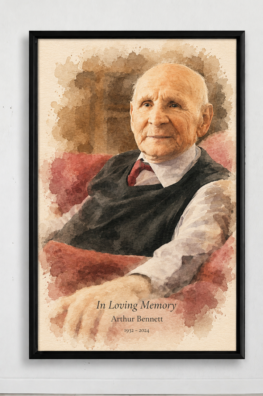 Custom Memorial Canvas™ – A Framed Tribute to Your Loved One