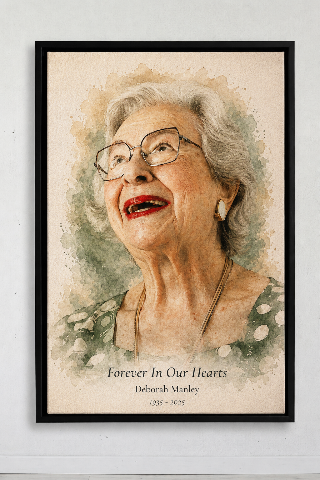 Custom Memorial Canvas™ – A Framed Tribute to Your Loved One