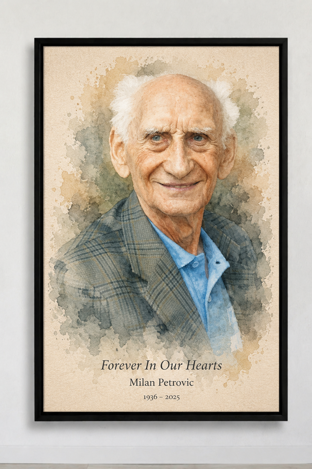 Custom Memorial Canvas™ – A Framed Tribute to Your Loved One